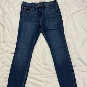 Women's 5S/W27,L26 Hollister Dark‎ Blue High-Rise Supper Skinny Jeans